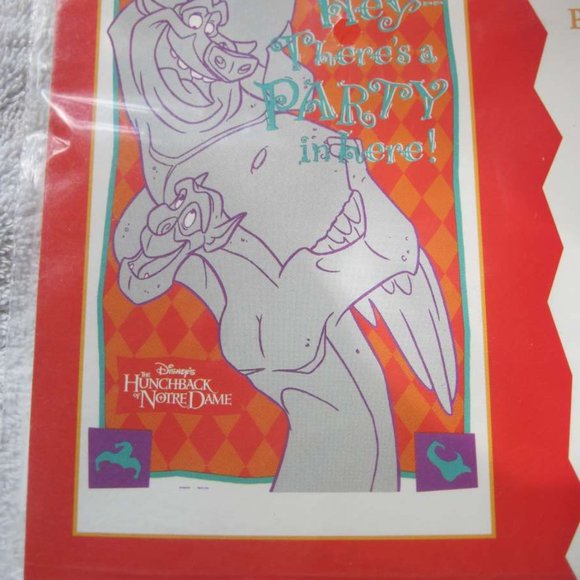 Disney's Hunchback of Notre Dame Birthday Party Plastic Door Banner Hallmark - Picture 4 of 8